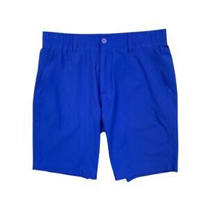 Under Armour Shorts Mens 34 Ocean Blue 10 in Inseam Lightweight Performance Golf
